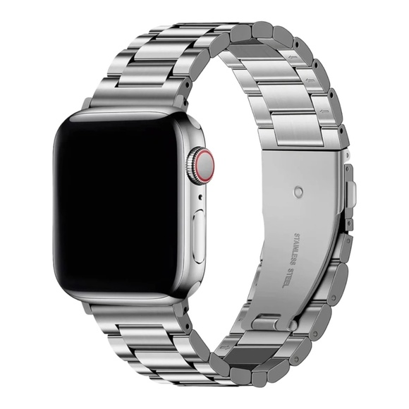Stainless Steel Apple Watch Strap - Silver - Picture 1 of 3
